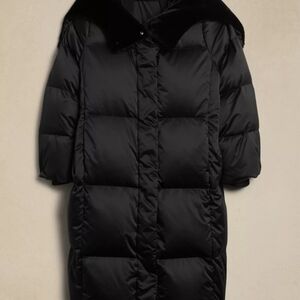 BANANA REPUBLIC Alps Long Satin Puffer Coat